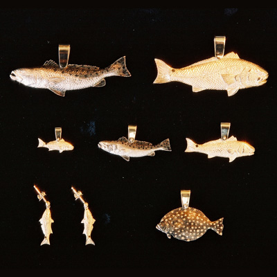 Speckled online trout pendant